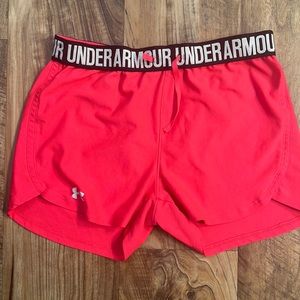 Under Armour Hot Pink Shorty Shorts
